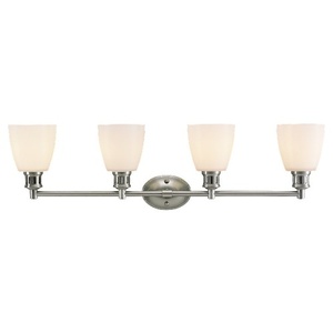 S44476962 Century 4 or More Bulb Bathroom Lighting - Brushed Nickel S44476962 Century 4 or More Bulb Bathroom Lighting - Brushed Nickel