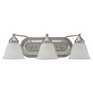 S44577962 Albany 3 Bulb Bathroom Lighting - Brushed Nickel S44577962 Albany 3 Bulb Bathroom Lighting - Brushed Nickel