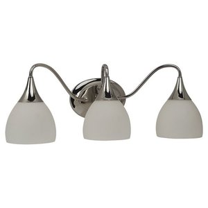 S44973841 Solana 3 Bulb Bathroom Lighting - Polished Nickel S44973841 Solana 3 Bulb Bathroom Lighting - Polished Nickel