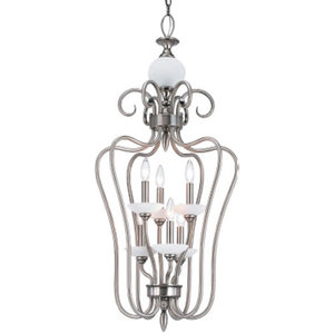 S51106965 Montclaire Entrance / Foyer Pendant Light - Brushed Nickel S51106965 Montclaire Entrance / Foyer Pendant Light - Brushed Nickel