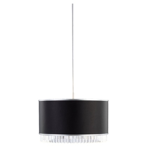 S65690863 Nuit Noir Crystal Drum Pendant Pendant Light - Brushed Chrome S65690863 Nuit Noir Crystal Drum Pendant Pendant Light - Brushed Chrome