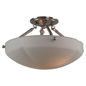 S77474962 Century Semi Flush Mount Ceiling Light - Brushed Nickel S77474962 Century Semi Flush Mount Ceiling Light - Brushed Nickel