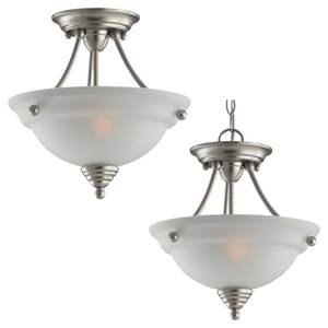 S77575962 Albany Semi Flush Mount Ceiling Light - Brushed Nickel S77575962 Albany Semi Flush Mount Ceiling Light - Brushed Nickel