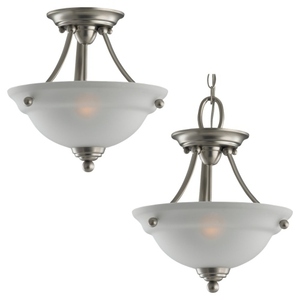 S77625962 Wheaton Semi Flush Mount Ceiling Light - Brushed Nickel S77625962 Wheaton Semi Flush Mount Ceiling Light - Brushed Nickel