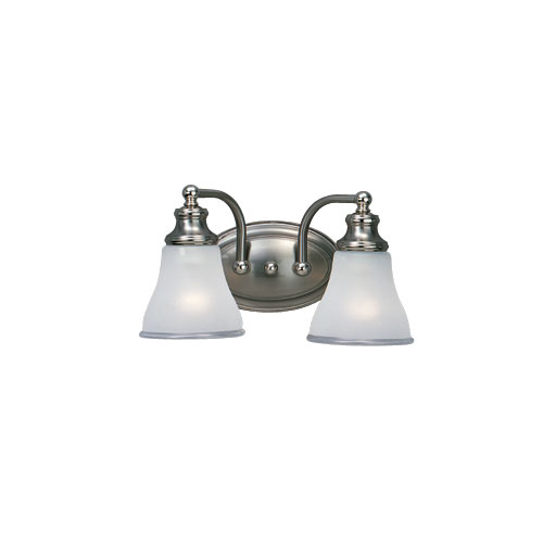 S40010773 Alexandria 2 Bulb Bathroom Lighting - Two Tone Nickel S40010773 Alexandria 2 Bulb Bathroom Lighting - Two Tone Nickel