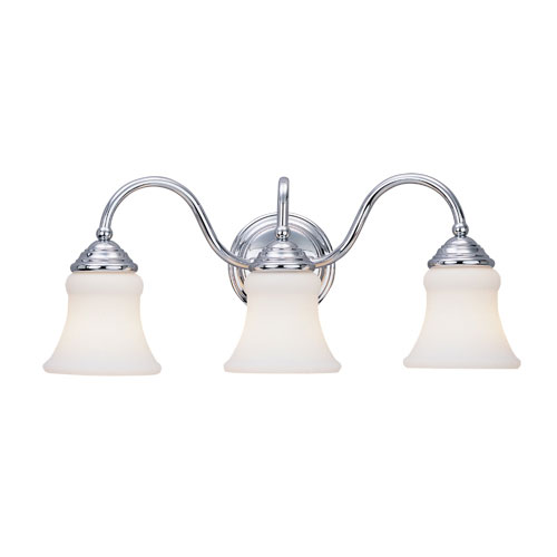 S4002205 Darien 3 Bulb Bathroom Lighting - Chrome S4002205 Darien 3 Bulb Bathroom Lighting - Chrome