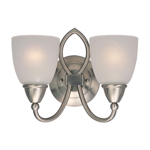 S40074962 Pemberton 2 Bulb Bathroom Lighting - Brushed Nickel S40074962 Pemberton 2 Bulb Bathroom Lighting - Brushed Nickel