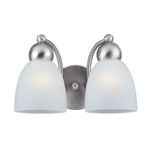 S44035962 Metropolis 2 Bulb Bathroom Lighting - Brushed Nickel S44035962 Metropolis 2 Bulb Bathroom Lighting - Brushed Nickel