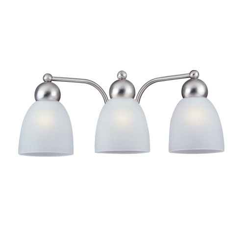 S44036962 Metropolis 3 Bulb Bathroom Lighting - Brushed Nickel S44036962 Metropolis 3 Bulb Bathroom Lighting - Brushed Nickel