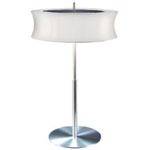 S313010W Lightweights Table Lamp - Aluminum / White S313010W Lightweights Table Lamp - Aluminum / White