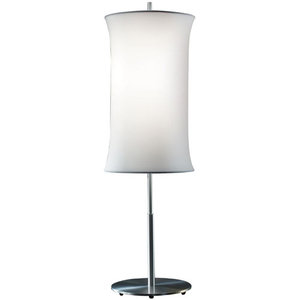 S313110W Lightweights Table Lamp - Aluminum / White S313110W Lightweights Table Lamp - Aluminum / White