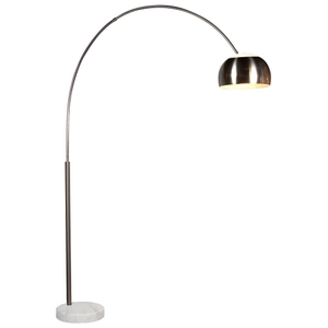 S409613G Arc Floor Lamp - Satin Nickel S409613G Arc Floor Lamp - Satin Nickel