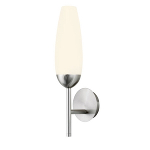 S481013 Flute 1 Bulb Wall Sconce - Satin Nickel S481013 Flute 1 Bulb Wall Sconce - Satin Nickel