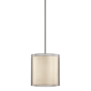 SON601913 Puri Drum Pendant Pendant Light - Satin Nickel SON601913 Puri Drum Pendant Pendant Light - Satin Nickel