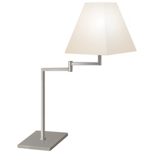 S707513 Square Swing Arm Lamp - Satin Nickel S707513 Square Swing Arm Lamp - Satin Nickel