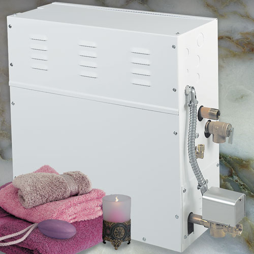 STEA1500 SM-15 Fixed Kilowatt Steam Generator Steam Bath - White STEA1500 SM-15 Fixed Kilowatt Steam Generator Steam Bath - White