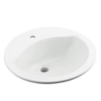 Self-Rimming Bathroom Sink 19 x 19 x 8 Self-Rimming Bathroom Sink 19 x 19 x 8