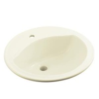 Self-Rimming Bathroom Sink 19 x 19 x 8 Self-Rimming Bathroom Sink 19 x 19 x 8