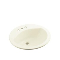 Self-Rimming Bathroom Sink 19 x 19 x 8 Self-Rimming Bathroom Sink 19 x 19 x 8
