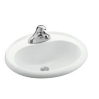 Self-Rimming Bathroom Sink 20 x 17 x 7-5/8 Self-Rimming Bathroom Sink 20 x 17 x 7-5/8