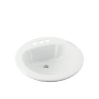 Self-Rimming Bathroom Sink 19 x 19 x 7-5/8 Self-Rimming Bathroom Sink 19 x 19 x 7-5/8