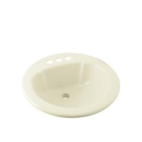 Self-Rimming Bathroom Sink 19 x 19 x 7-5/8 Self-Rimming Bathroom Sink 19 x 19 x 7-5/8