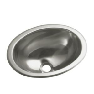 S118110 Self Rimming Bathroom Sink - Stainless Steel S118110 Self Rimming Bathroom Sink - Stainless Steel