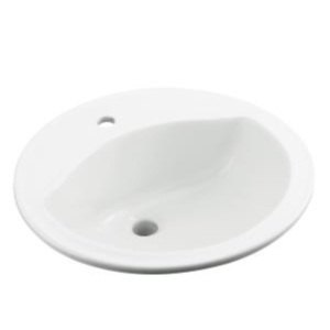 S4419010 Modesto Self Rimming Bathroom Sink - White S4419010 Modesto Self Rimming Bathroom Sink - White