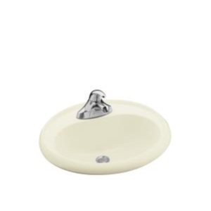 S7501014096 Self Rimming Bathroom Sink - Biscuit S7501014096 Self Rimming Bathroom Sink - Biscuit