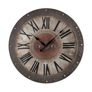 SI1281005 Wall Clock - Jardim Grey With Copper Highlight SI1281005 Wall Clock - Jardim Grey With Copper Highlight