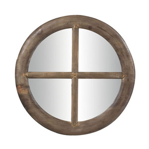 SI1281034 Round Mirror - Atkinson In Bleached Wood Finish SI1281034 Round Mirror - Atkinson In Bleached Wood Finish