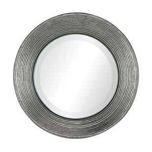 SI138067 La Quinta Round Mirror - Bright Silver Leaf SI138067 La Quinta Round Mirror - Bright Silver Leaf