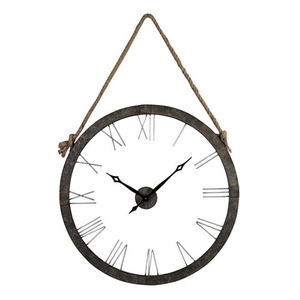 SI268643 Wall Clock - Rustic Iron/ Silver SI268643 Wall Clock - Rustic Iron/ Silver