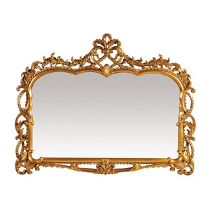 SI402470M Unique Shape Mirror - Capetian Mirror In Gold Leaf Finish SI402470M Unique Shape Mirror - Capetian Mirror In Gold Leaf Finish