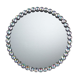 SI5110018 Round Mirror - Auburn In Clear Finish SI5110018 Round Mirror - Auburn In Clear Finish