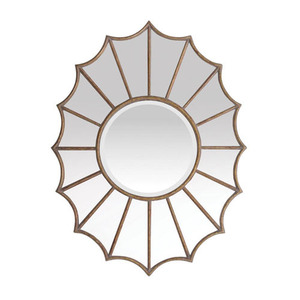 SI550005M Unique Shape Mirror - Victoria Starburst In Antique Gold SI550005M Unique Shape Mirror - Victoria Starburst In Antique Gold