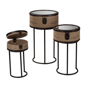 SI898000S3 Storage & Organization Furniture - Linen / Chocolate / Black SI898000S3 Storage & Organization Furniture - Linen / Chocolate / Black