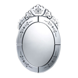 SIDM1945 Kingstree Oval Mirror - Mirrored SIDM1945 Kingstree Oval Mirror - Mirrored