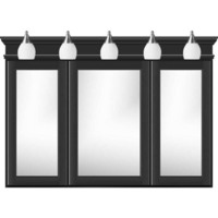 Tri-View Medicine Cabinet 36 X 5-1/2 X 48 Tri-View Medicine Cabinet 36 X 5-1/2 X 48