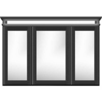 Tri-View Medicine Cabinet 36 X 6-1/2 X 48 Tri-View Medicine Cabinet 36 X 6-1/2 X 48