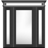 Tri-View Medicine Cabinet 36 X 6-1/2 X 30 Tri-View Medicine Cabinet 36 X 6-1/2 X 30