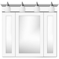 Tri-View Medicine Cabinet 36 X 5-1/2 X 36 Tri-View Medicine Cabinet 36 X 5-1/2 X 36