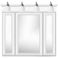 Tri-View Medicine Cabinet 36 X 5-1/2 X 36 Tri-View Medicine Cabinet 36 X 5-1/2 X 36