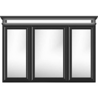 Tri-View Medicine Cabinet 36 X 6-1/2 X 48 Tri-View Medicine Cabinet 36 X 6-1/2 X 48