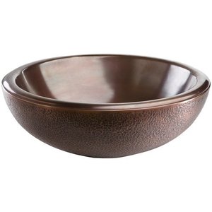 TNS25029A FLW Vessel Style Bathroom Sink - Antique Copper TNS25029A FLW Vessel Style Bathroom Sink - Antique Copper