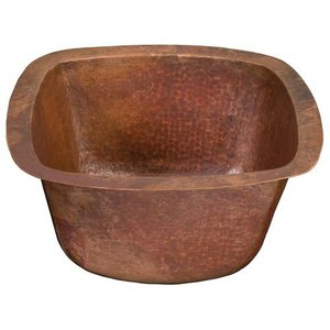 T3PSS Picasso Self Rimming Bathroom Sink - Fired Copper T3PSS Picasso Self Rimming Bathroom Sink - Fired Copper