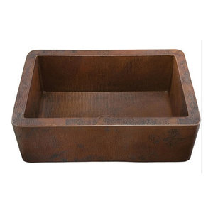 T2KS Toscana Apron Front / Specialty Sink Kitchen Sink - Black Copper T2KS Toscana Apron Front / Specialty Sink Kitchen Sink - Black Copper