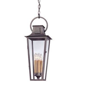 TF2967 French Quarter Hanging Hanging Lantern - Aged Pewter TF2967 French Quarter Hanging Hanging Lantern - Aged Pewter