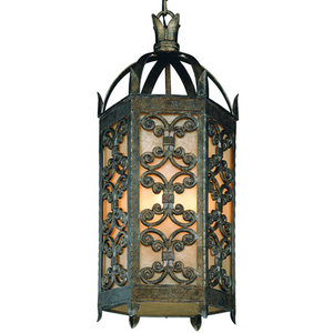 TFF9908CG Gables Hanging Hanging Lantern - Charred Gold TFF9908CG Gables Hanging Hanging Lantern - Charred Gold