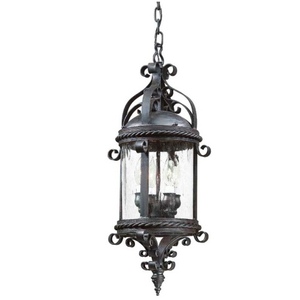 TFCD9124OBZ Pamplona Hanging Hanging Lantern - Old Bronze TFCD9124OBZ Pamplona Hanging Hanging Lantern - Old Bronze
